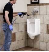 Spraying Urinals with touch Free System
